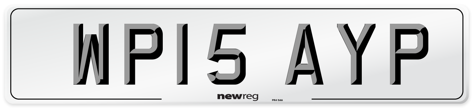 WP15 AYP Number Plate from New Reg